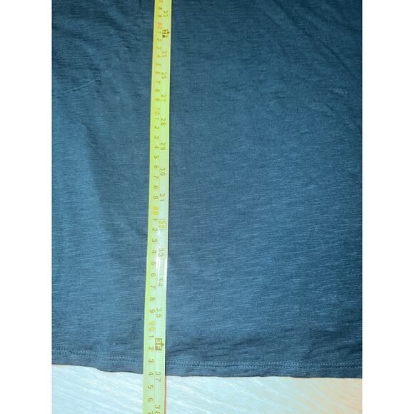 J Jill Smocked Henley Dress Dark Teal Size Petite XL Pockets Casual - Picture 5 of 7